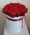 Букет цветов "Шляпная коробка Любовь в розах"