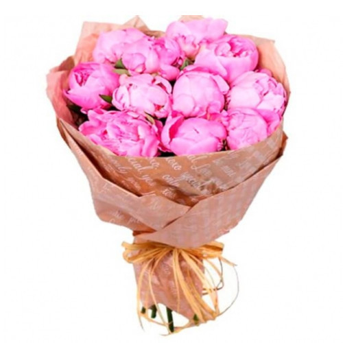 Букет цветов "Розовые пионы"