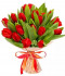 Букет цветов "Красные тюльпаны"