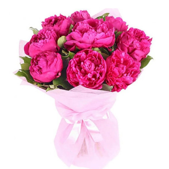 Букет цветов "Розовое сияние"