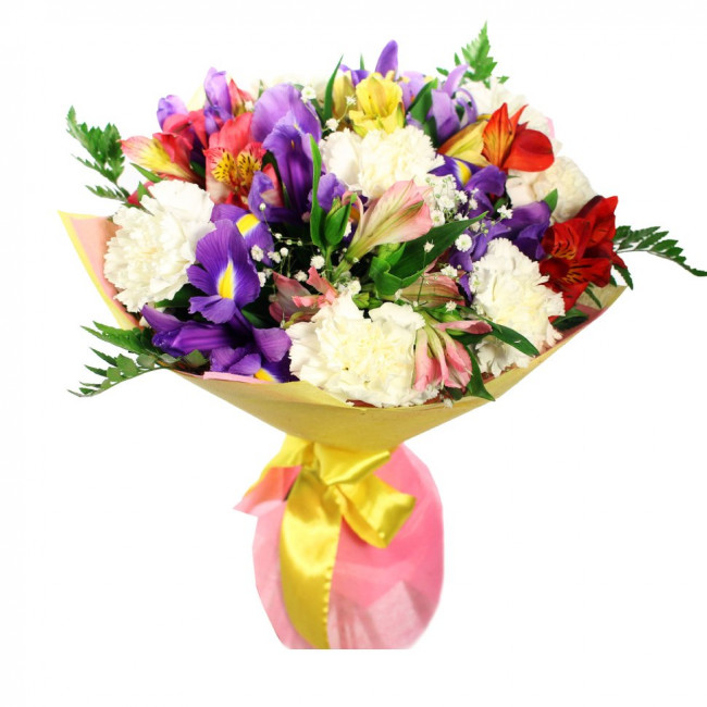 Букет цветов "Радужный"