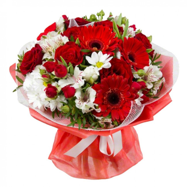 Букет цветов "Новогодний букет Ассорти" Букет цветов "Новогодний букет Ассорти"